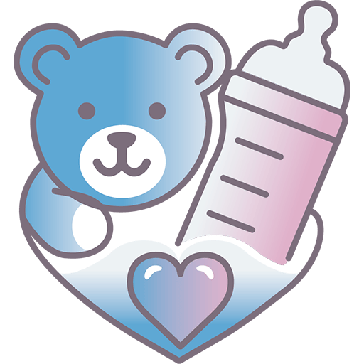 Stilisiertes Teddybär- und Babyflaschen-Icon, repräsentiert die breite Palette an qualitativen Babyprodukten, die auf EverParent erhältlich sind.